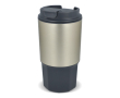 Mug de voyage en acier inoxydable avec couvercle anti-fuite 450 ml couleur gris