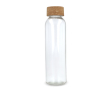 Bouteille classique en verre recyclé avec bouchon en liège 500ml couleur transparent