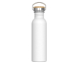 Gourde en acier inoxydable anti-fuite avec revêtement poudré 750 ml couleur blanc
