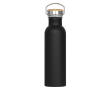 Gourde en acier inoxydable anti-fuite avec revêtement poudré 750 ml couleur noir