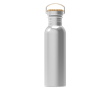 Gourde en acier inoxydable anti-fuite avec revêtement poudré 750 ml couleur argenté