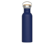 Gourde en acier inoxydable anti-fuite avec revêtement poudré 750 ml couleur bleu foncé
