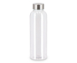 Bouteille en plastique recyclé avec bouchon argenté 500 ml couleur transparent