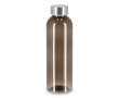 Bouteille en plastique recyclé avec bouchon argenté 500 ml couleur noir transparent