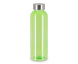 Bouteille en plastique recyclé avec bouchon argenté 500 ml couleur vert lime transparent