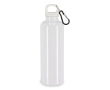 Gourde en plastique aux couleurs vives avec bouchon assorti 750 ml couleur blanc