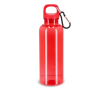 Gourde en plastique aux couleurs vives et transparentes 500 ml couleur rouge transparent