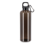 Gourde en plastique aux couleurs vives et transparentes 750 ml couleur noir transparent