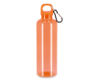 Gourde en plastique aux couleurs vives et transparentes 750 ml couleur orange transparent