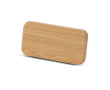 Badge promotionnel en bambou avec attache à épingle Bamboo couleur naturel