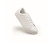 Chaussures légères en cuir synthétique avec semelle en caoutchouc couleur blanc