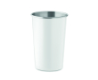 Gobelet réutilisable en acier inoxydable recyclé, capacité 350 ml couleur blanc