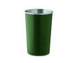 Gobelet réutilisable en acier inoxydable recyclé, capacité 350 ml couleur vert foncé