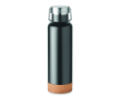 Bouteille à double paroi en acier inoxydable avec liège 500ml couleur noir