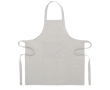Tablier de cuisine en coton recyclé, poche avant 220 g/m² couleur gris