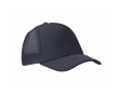 Casquette de baseball en polyester avec renfort en mousse 150 g/m² couleur bleu marine