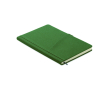 Carnet en PU à couverture rigide et poche pour téléphone, format A5 couleur vert foncé