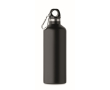 Bouteille étanche en acier inoxydable recyclé avec mousqueton 500ml couleur noir