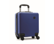Valise cabine en ABS, 4 roulettes et serrure à combinaison, 14 pouces couleur bleu roi