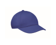 Casquette enfant en coton 5 panneaux 180 g/m² couleur bleu roi