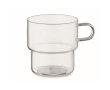 Tasse entièrement en borosilicate avec design empilable 300ml couleur transparent
