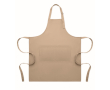 Tablier long ajustable en polycoton 240 g/m² couleur sable