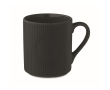 Tasse en céramique mate avec finition en relief 340ml couleur noir