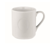 Tasse en céramique mate avec finition en relief 340ml couleur blanc