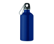 Gourde en acier inoxydable recyclé avec mousqueton 500 ml couleur bleu marine