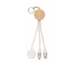 Set 4 en 1 de câbles de charge et charge pour montre en porte-clés couleur blanc