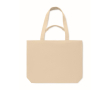 Sac en tissu recyclé avec anses courtes et longues 320 g/m² couleur beige