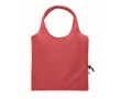Sac de courses compact et pliable en coton recyclé 140 g/m² couleur rouge