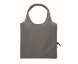 Sac de courses compact et pliable en coton recyclé 140 g/m² couleur gris foncé
