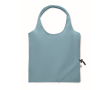 Sac de courses compact et pliable en coton recyclé 140 g/m² couleur noir mat