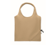 Sac de courses compact et pliable en coton recyclé 140 g/m² couleur kaki