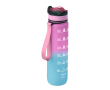 Bouteille en RPET avec bec et indicateur d’hydratation 1 L couleur rose
