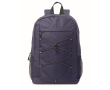 Sac à dos en polyester RPET avec poches en maille sur les côtés couleur bleu