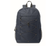 Sac à dos en polyester RPET avec poches en maille sur les côtés couleur bleu marine