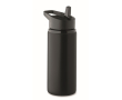 Bouteille en acier inoxydable recyclé avec bec et anse 500 ml couleur noir
