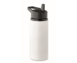 Bouteille en acier inoxydable recyclé avec bec et anse 500 ml couleur blanc