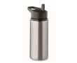 Bouteille en acier inoxydable recyclé avec bec et anse 500 ml couleur argenté mat