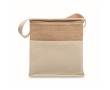 Sac isotherme en jute avec poche frontale et capacité de 3L couleur beige