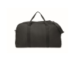Sac de voyage monochrome en tissu recyclé avec double anse couleur noir