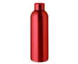 Gourde en acier inoxydable recyclé anti-fuite750 ml couleur rouge