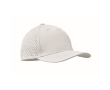 Casquette en polyester avec trous de ventilation et déperlante couleur blanc