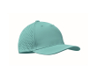 Casquette en polyester avec trous de ventilation et déperlante couleur turquoise