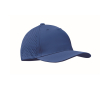 Casquette en polyester avec trous de ventilation et déperlante couleur bleu roi