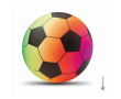 Ballon de plage multicolore gonflable avec aiguille couleur multicolore
