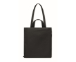 Sac de courses à anses courtes avec poche latérale 380 g/m² couleur noir