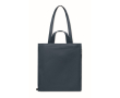Sac de courses à anses courtes avec poche latérale 380 g/m² couleur bleu